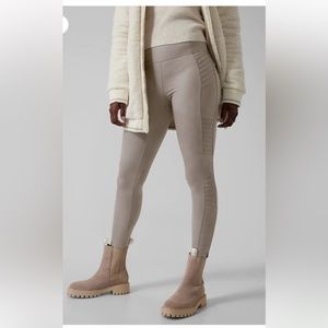 Athleta Delancey Gleam Moto Size Large in Bluff Grey